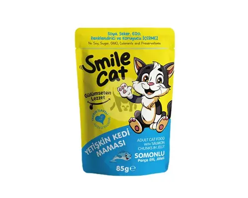 Smile Cat Wet Food with Salmon – 85 g.