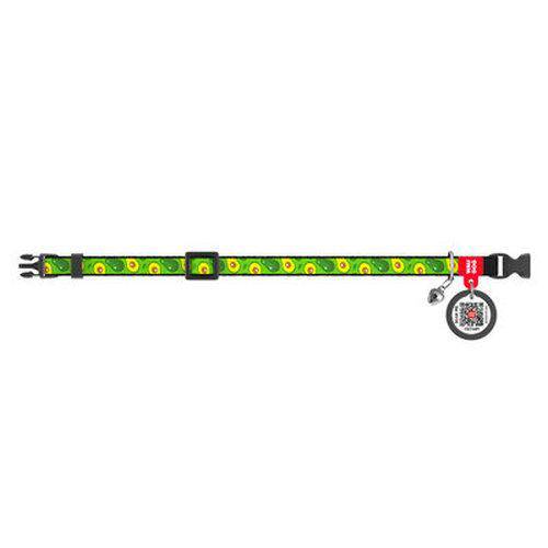 Pet Collar with Barcode for Cats & Dogs Green