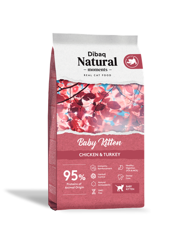 dibaq natural moments baby kitten chicken & turkey