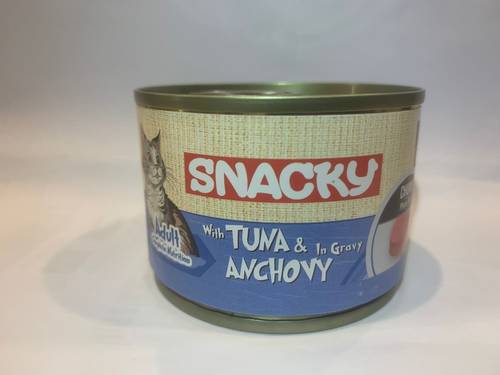 Snacky Neutered Cat Food – Tuna & Anchovy in Gravy – 100 g