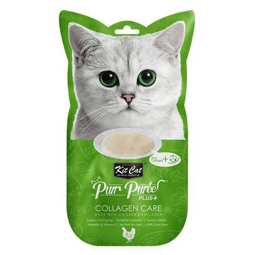 Kit Cat Pure Puree Plus Green Collagen Care