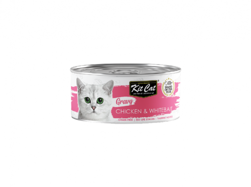 Kit Cat Can Grayy Chicken & Young Fish In Broth 