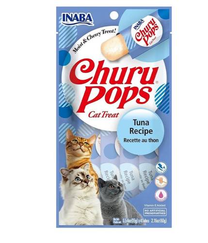 Inaba Churro Jelly Cat Treats Tuna Flavor 4x15g