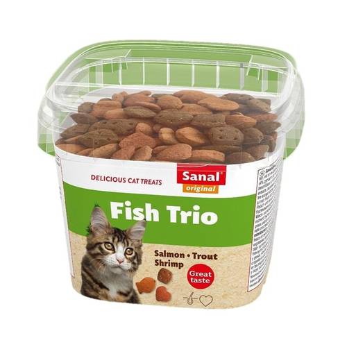 Sanal Fish Trio Treats, Salmon, Trout & Shrimp