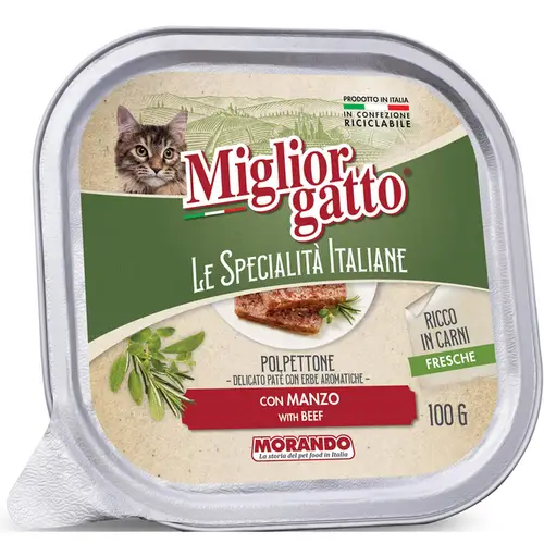 Morando Migliorgatto Special Italian Paté 100 g Beef
