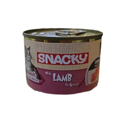 Snacky Wet Food for Adult Cats with Lamb in Gravy – 100 g