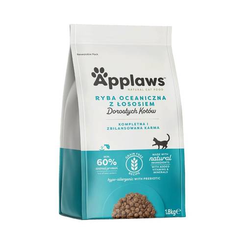 Dry Food Adult Ocean Fish With Salmon APPLAWS.