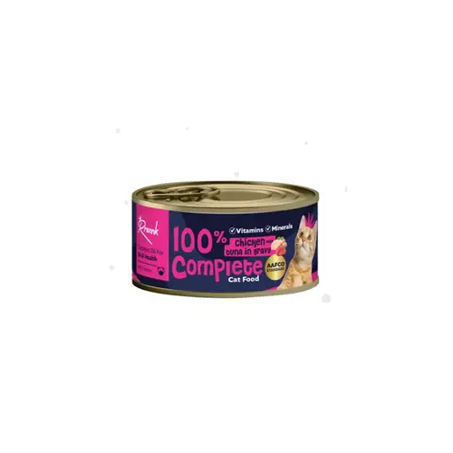 Rrannk Wet Cat Food Chicken with Tuna in Gravy for Oral Health 80g