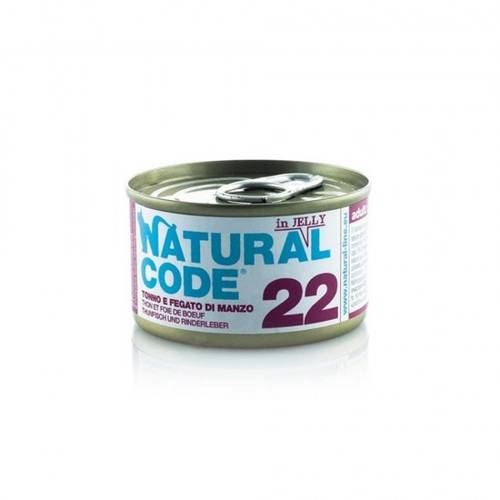 Natural Code 22 Gatto Tonno e fegato di manzo 85g