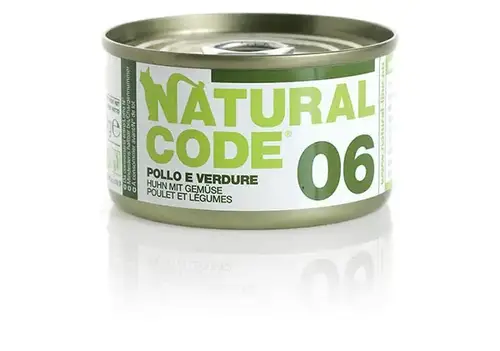 NATURAL CODE - 06 Chicken and Vegetables 85 gr.