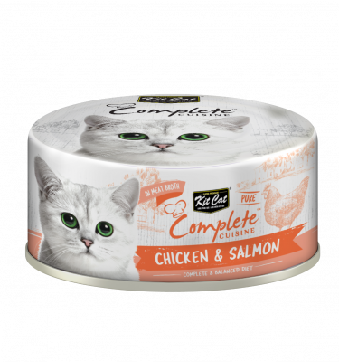 Kit Cat Complete Cuisine Chicken And Salmon In Broth