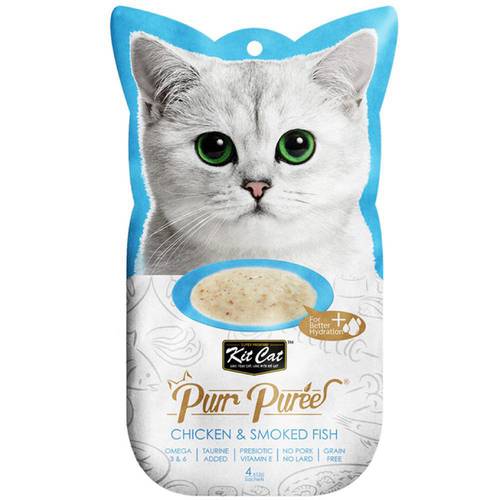 Kit Cat Pure Puree Chicken & Smoked Fish