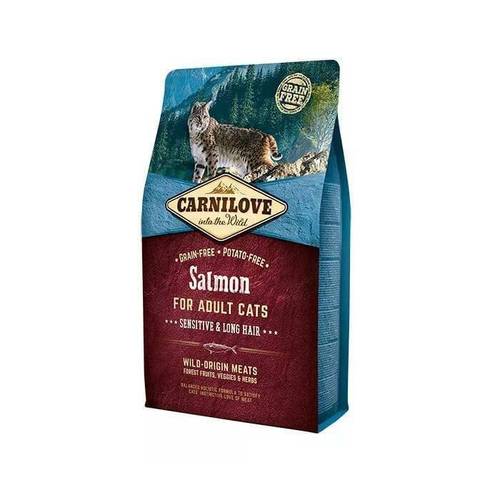 Carnilove Dry Cat Food – Sensitive & Long Hair Salmon 6kg