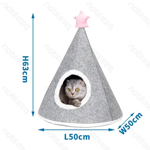 Cat house-Tent shape-L50*W50*H63cm