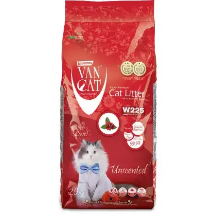 Van Cat Classic Unscented Cat Litter – 20 kg