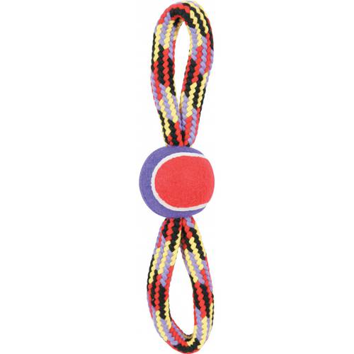 Zolux Dog Chew Toy Tennis Ball With Rope