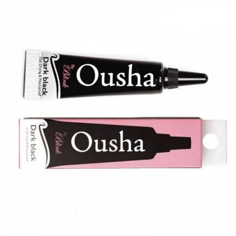 Osha, eyelash glue, liquid and clear,
