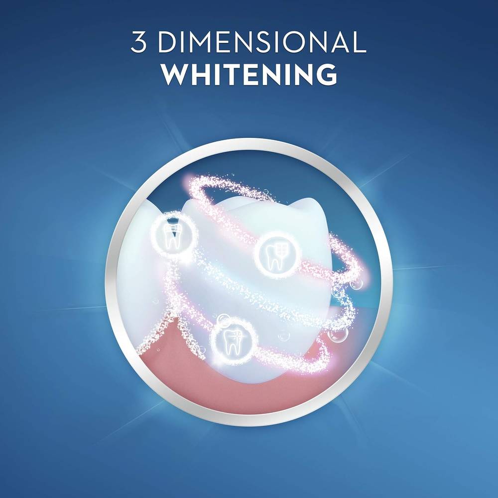 Crest, 3D White Toothpaste, - 2 pieces