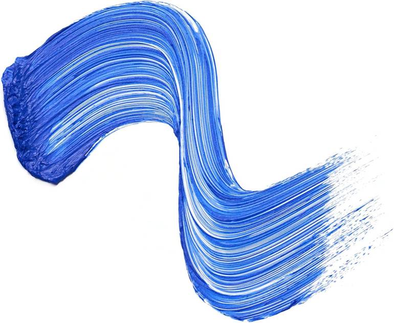 Essence. I Love Extreme Mascara, Blue, for crazy volume, for lashes - Blue color