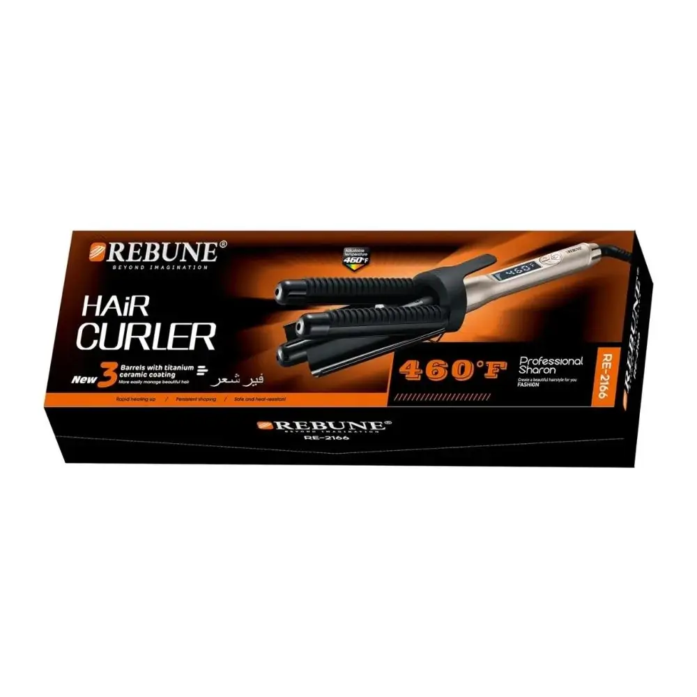 rebune, Hair Curler, 3 Cylinders, re-2166
