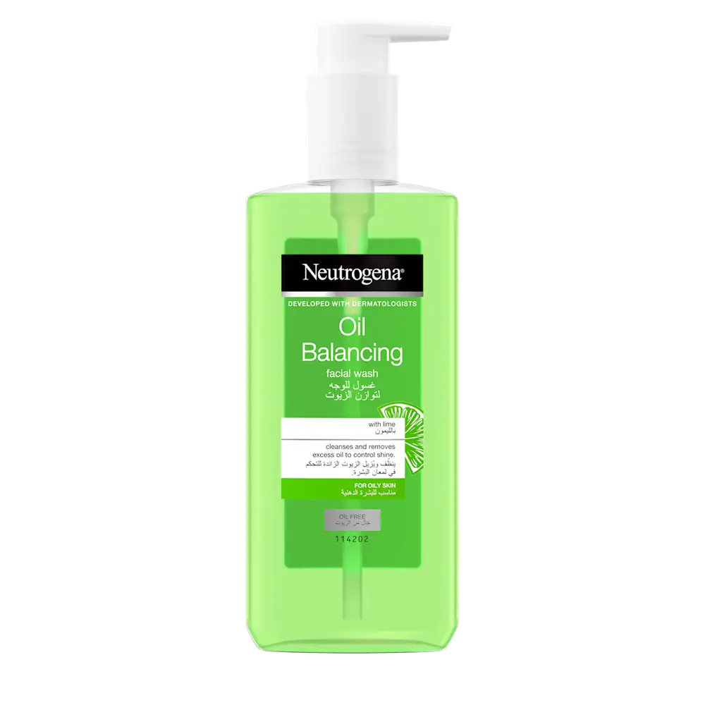 Neutrogena, Oil Balancing Facial Wash, – with Lemon and Aloe Vera