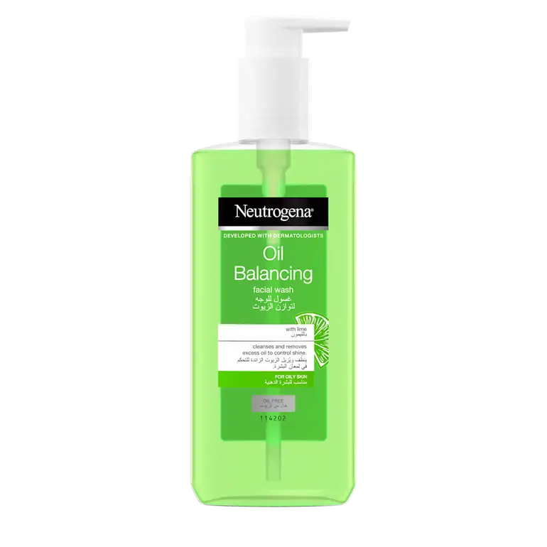 Neutrogena, Oil Balancing Facial Wash, – with Lemon and Aloe Vera
