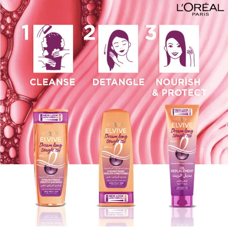 L'Oreal, Conditioner, Keratin, Straightener for Long and Curly Hair, - 360ml