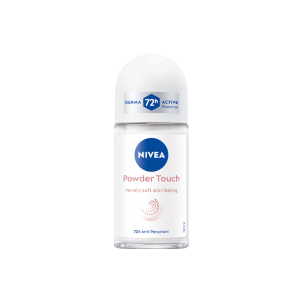 NIVEA, Deodorant, Powder Touch, Roll-On, Protection 72+, - 50ml