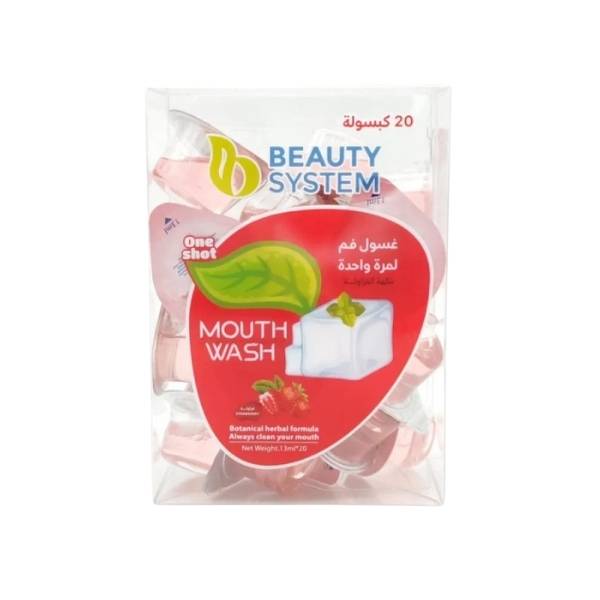 Beauty System, Mouthwash Capsules, 12 Capsules, Strawberry Flavor