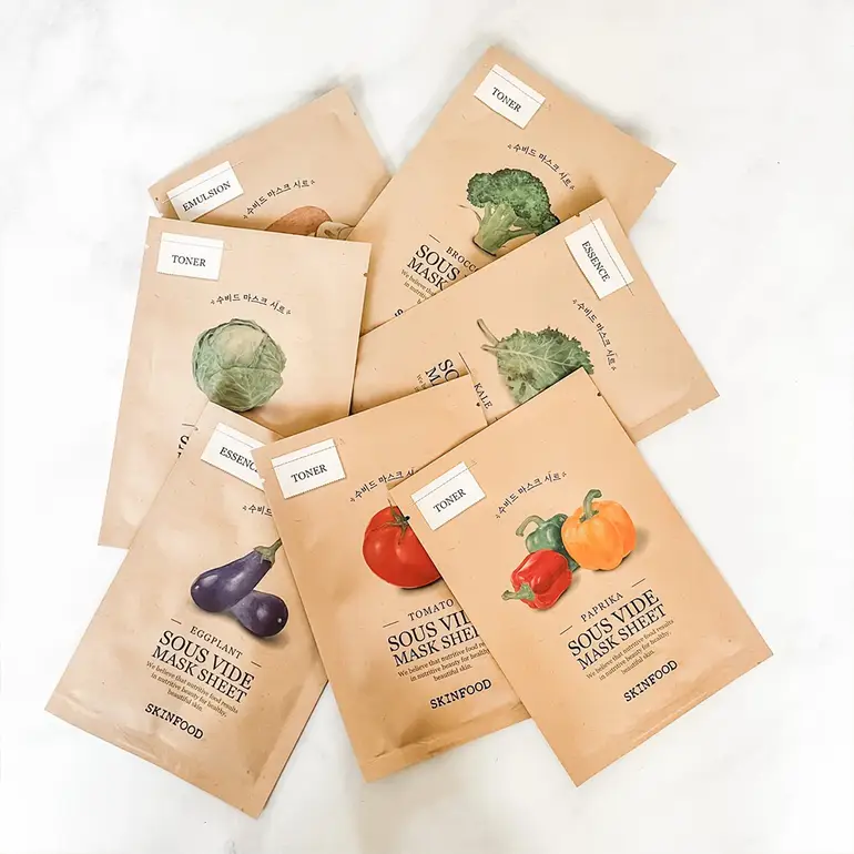 SKINFOOD, Lotus Root Hydrating & Nourishing Sheet Mask for Skin