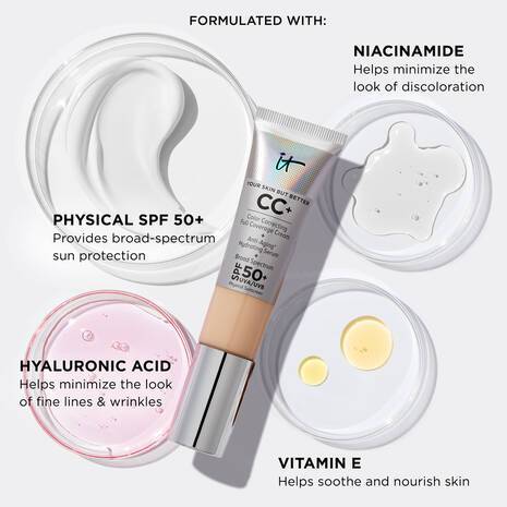 IT, CC Cream, Full Coverage, With SPF50, - Natural Medium