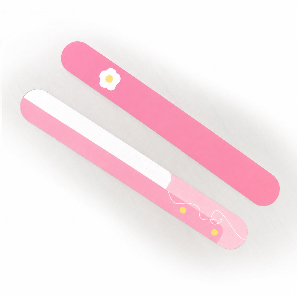 Dual-Sided Soft & Coarse Nail File – Multiple Designs
