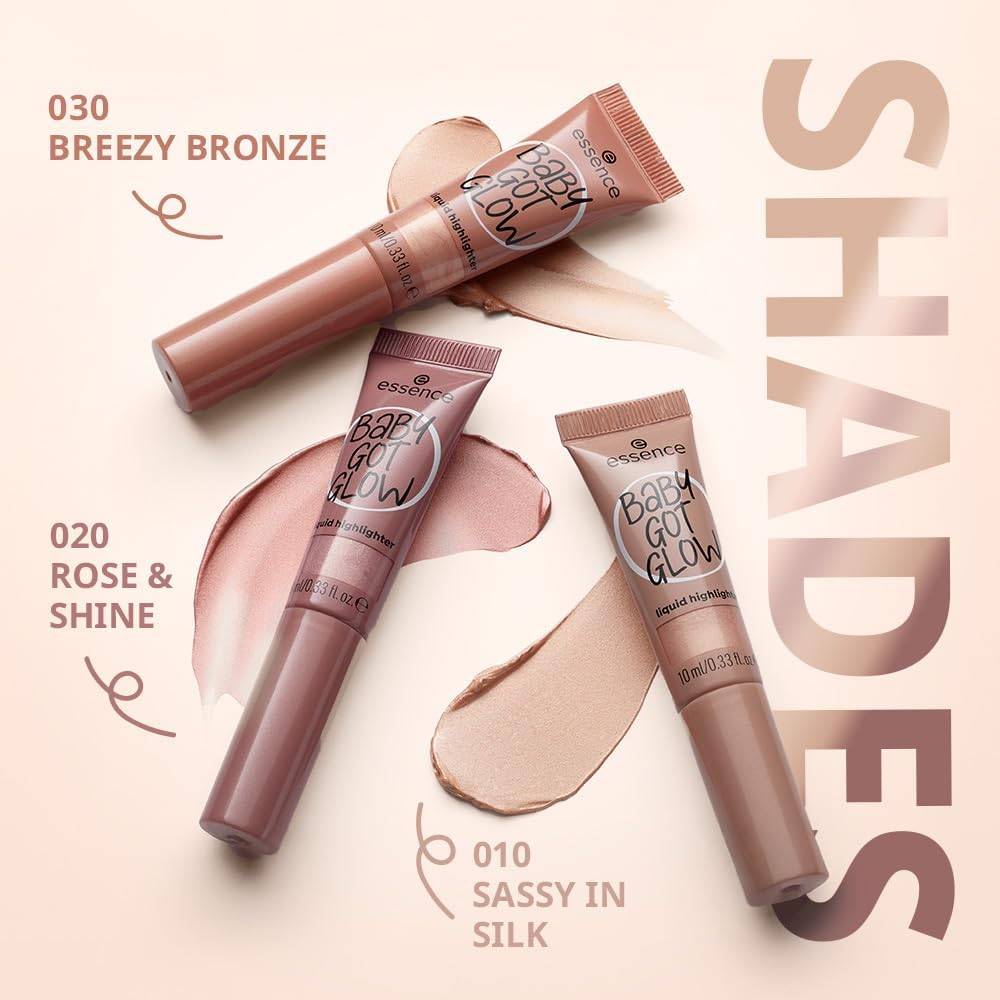 Essence, highlighter, liquid, baby, jute, glow- 30 brttzy bronze