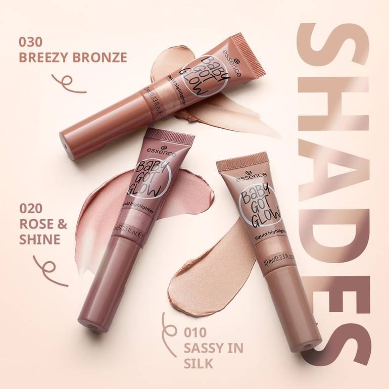 ايسنس, هايلايتر, سائل, بيبي, جوت, جلو- 30 brttzy bronze