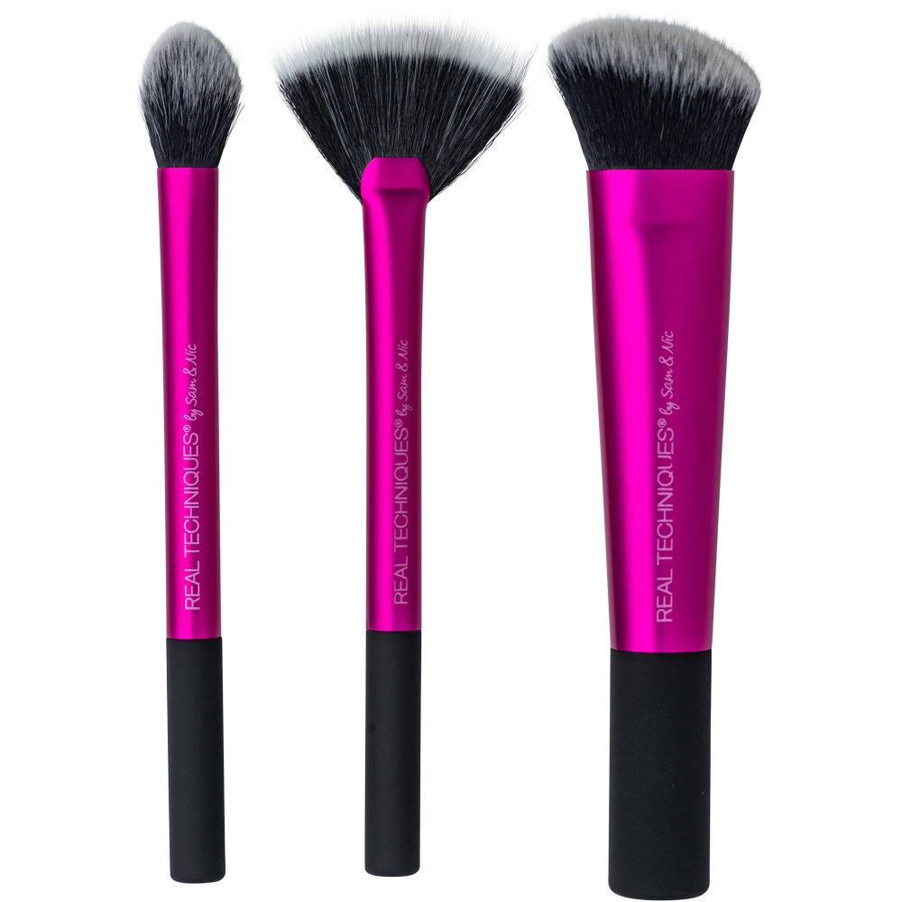Real Techniques Pink Face Sculpting Set 3 Brush