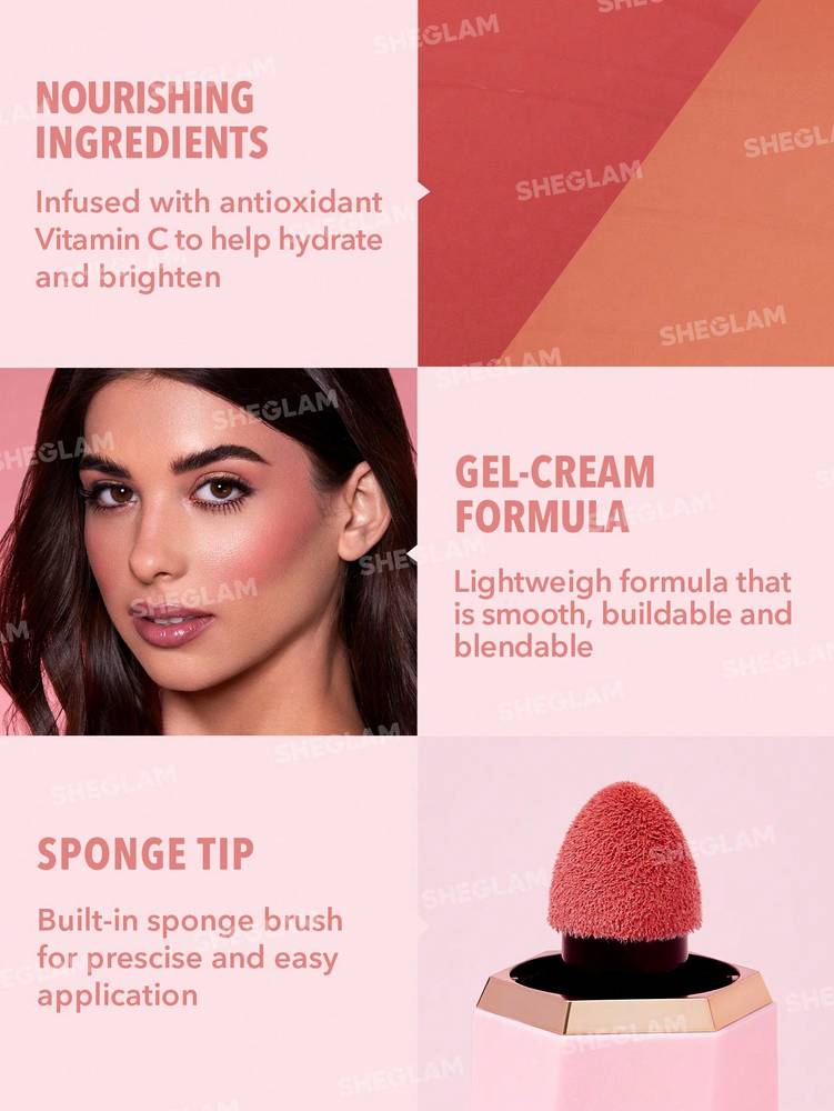 Shiglam, Bloom Matte Liquid Blush, - Birthday Suit
