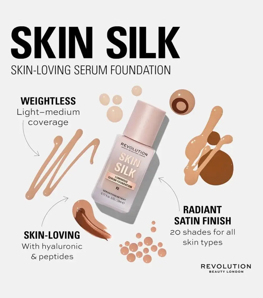 Revolution, Skin Silk Luminous Serum Foundation - Multiple Shades 