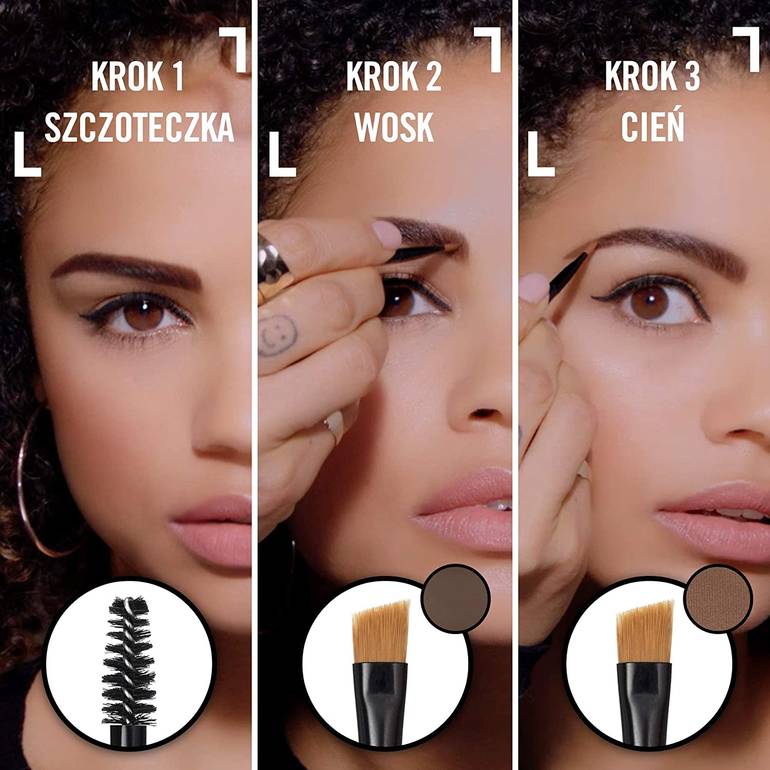Rimmel, Brow This Way Eyebrow Kit, 002 Medium Brown