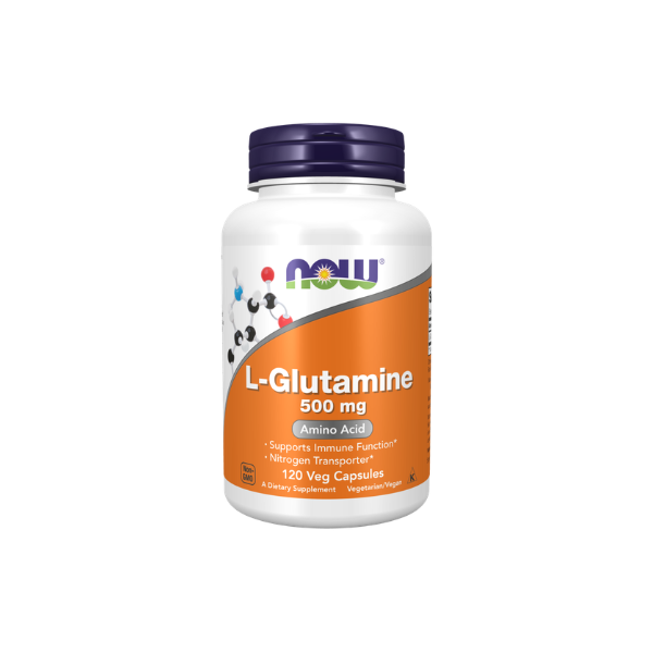 NOW Foods L-Glutamine 500 mg - 120 Veg Capsules