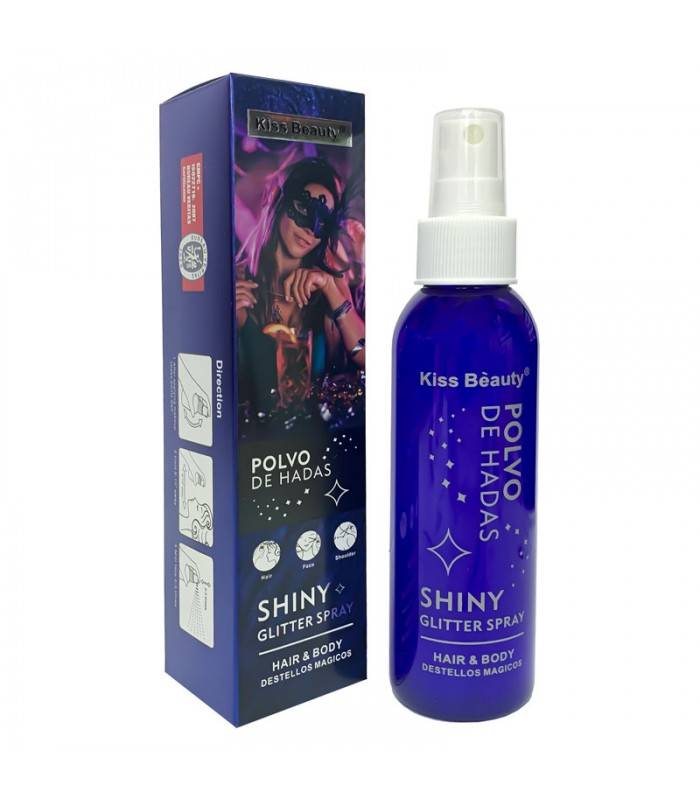 Kiss Beauty Glitter Spray Polvo de Hadas for body and hair