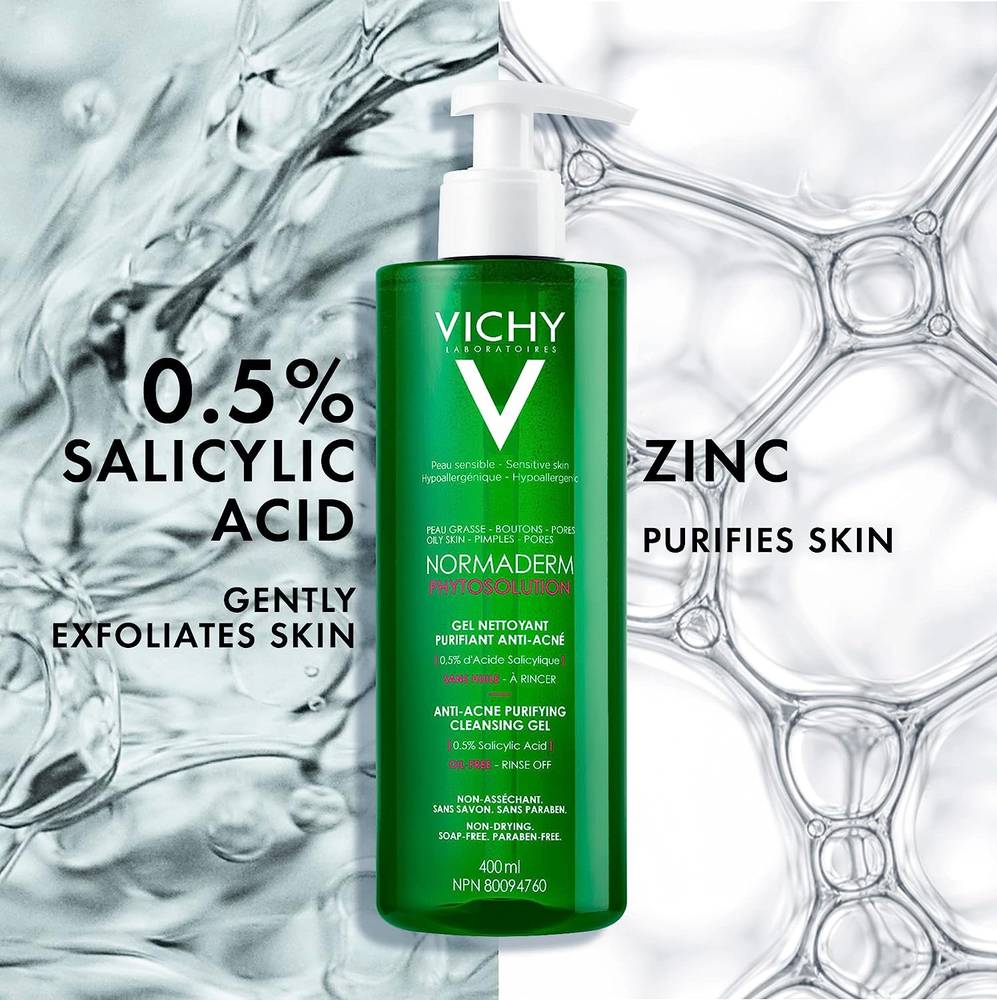 Vichy, Normaderm Cleansing Gel, for Oily and Sensitive Skin, 400ml