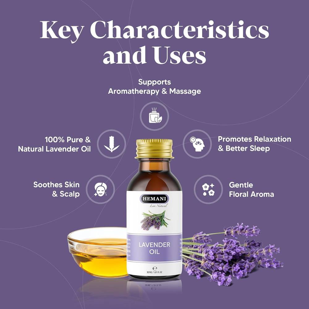 Hemani, Natural Lavender Oil, 30ml