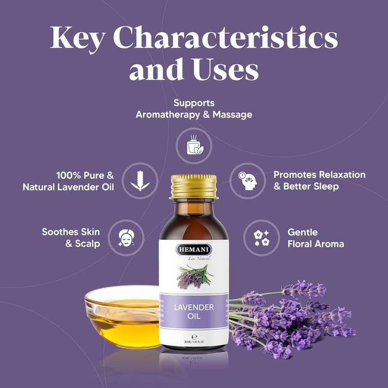 Hemani, Natural Lavender Oil, 30ml