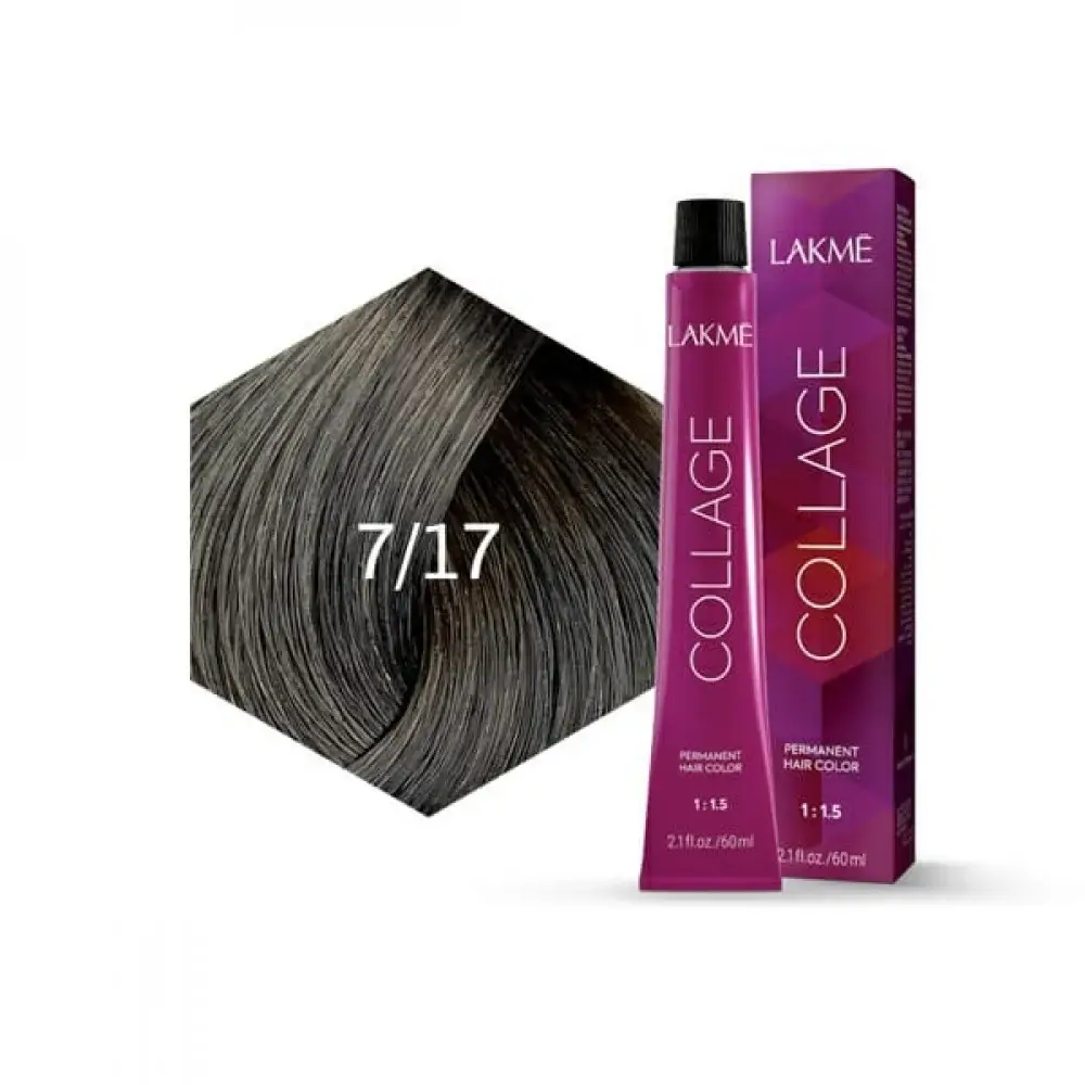 Lakme, Hair Color, Collage, - 7/17 Medium Ash Blonde