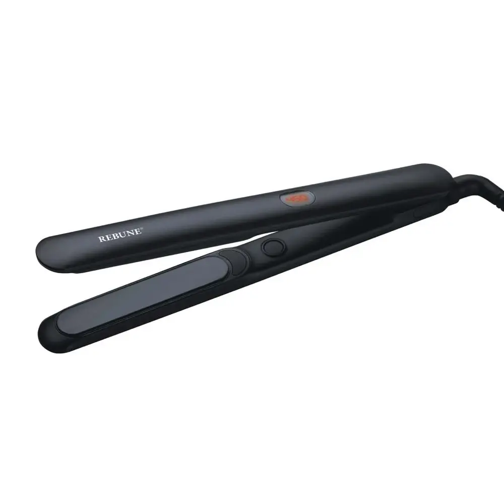  REBUNE, Ceramic Hair Straightener, Four Temperature Settings, - re-2091