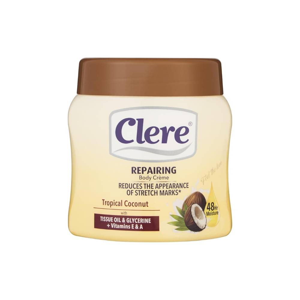 Clear, Body Moisturizing Cream, Tropical Coconut, 500ml