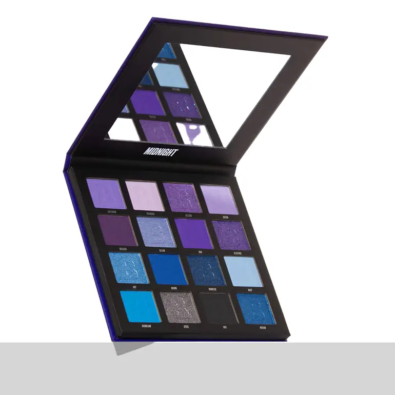 Beauty Bay, Midnight Eyeshadow Palette, 16 Colors