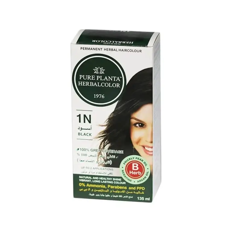  Pure Planta, Permanent Hair Dye, to Cover Gray Hair, - 3n Brown