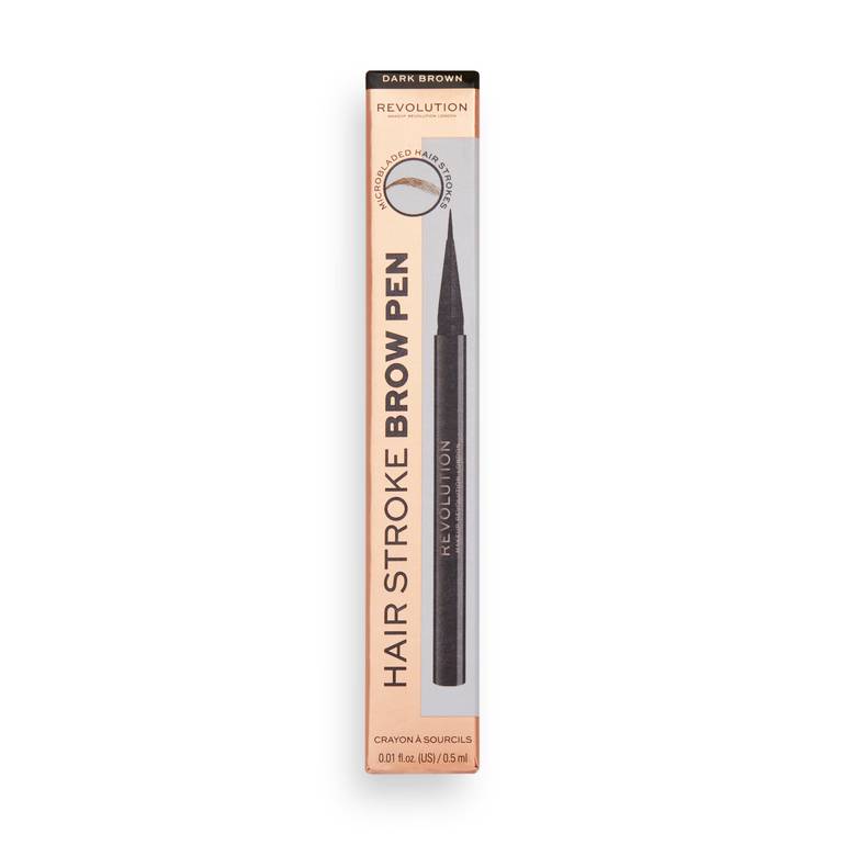 Revolution, Brow Pencil, Hair Stroke, Medium Brown