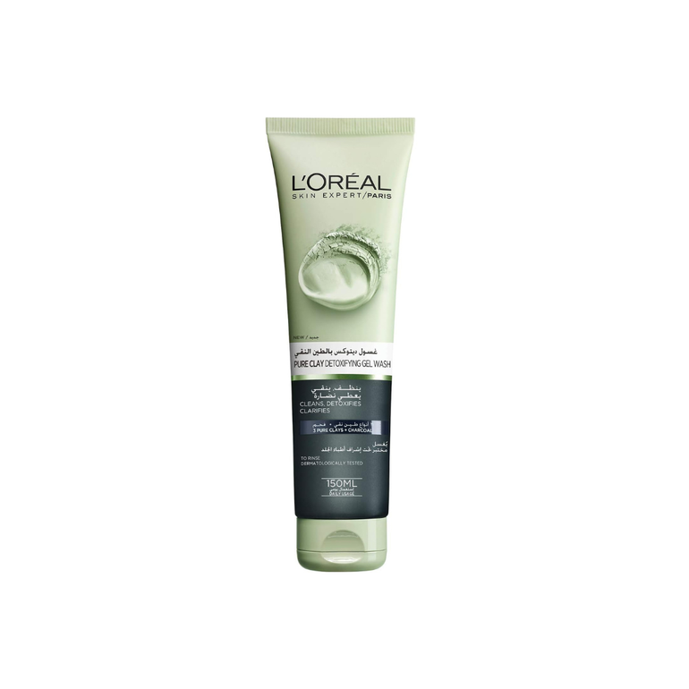 L'Oreal, Detox Cleansing Wash with Pure Clay, for radiant skin